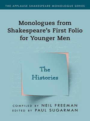 cover image of Monologues from Shakespeare's First Folio for Younger Men